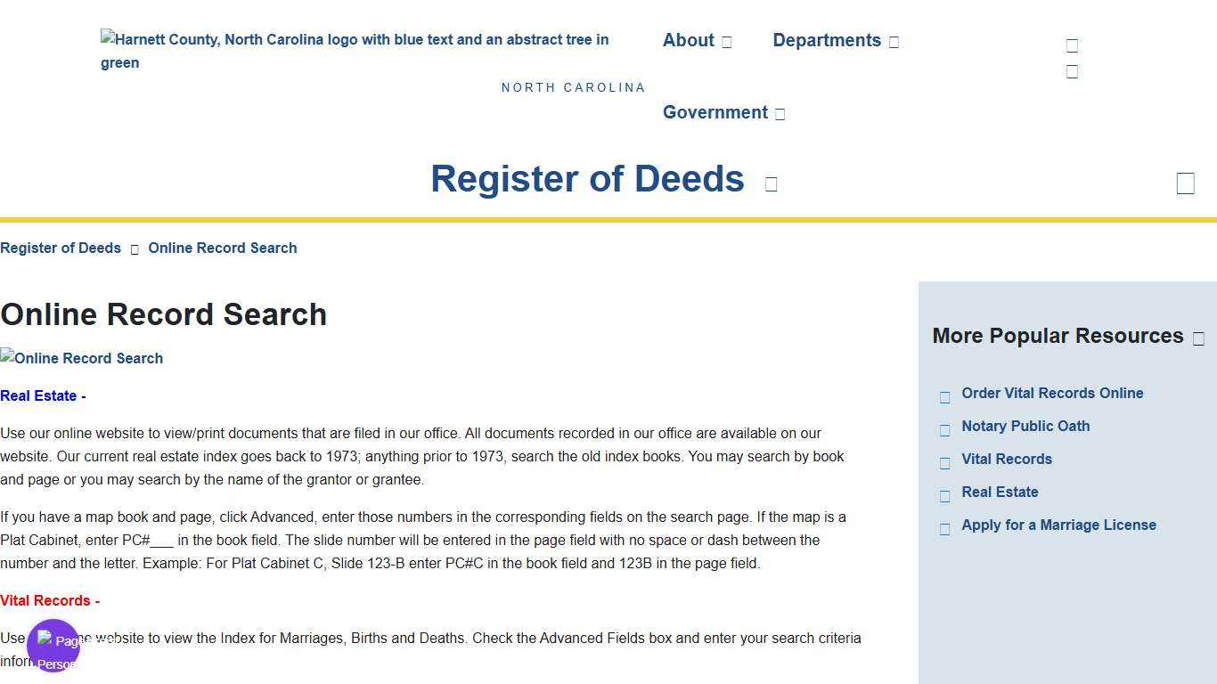 Online Record Search