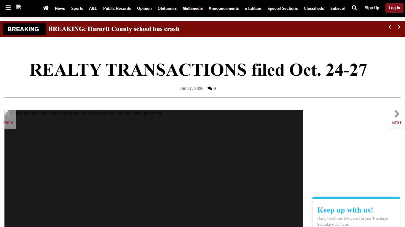 REALTY TRANSACTIONS filed Oct. 24-27 Public Records mydailyrecord.com