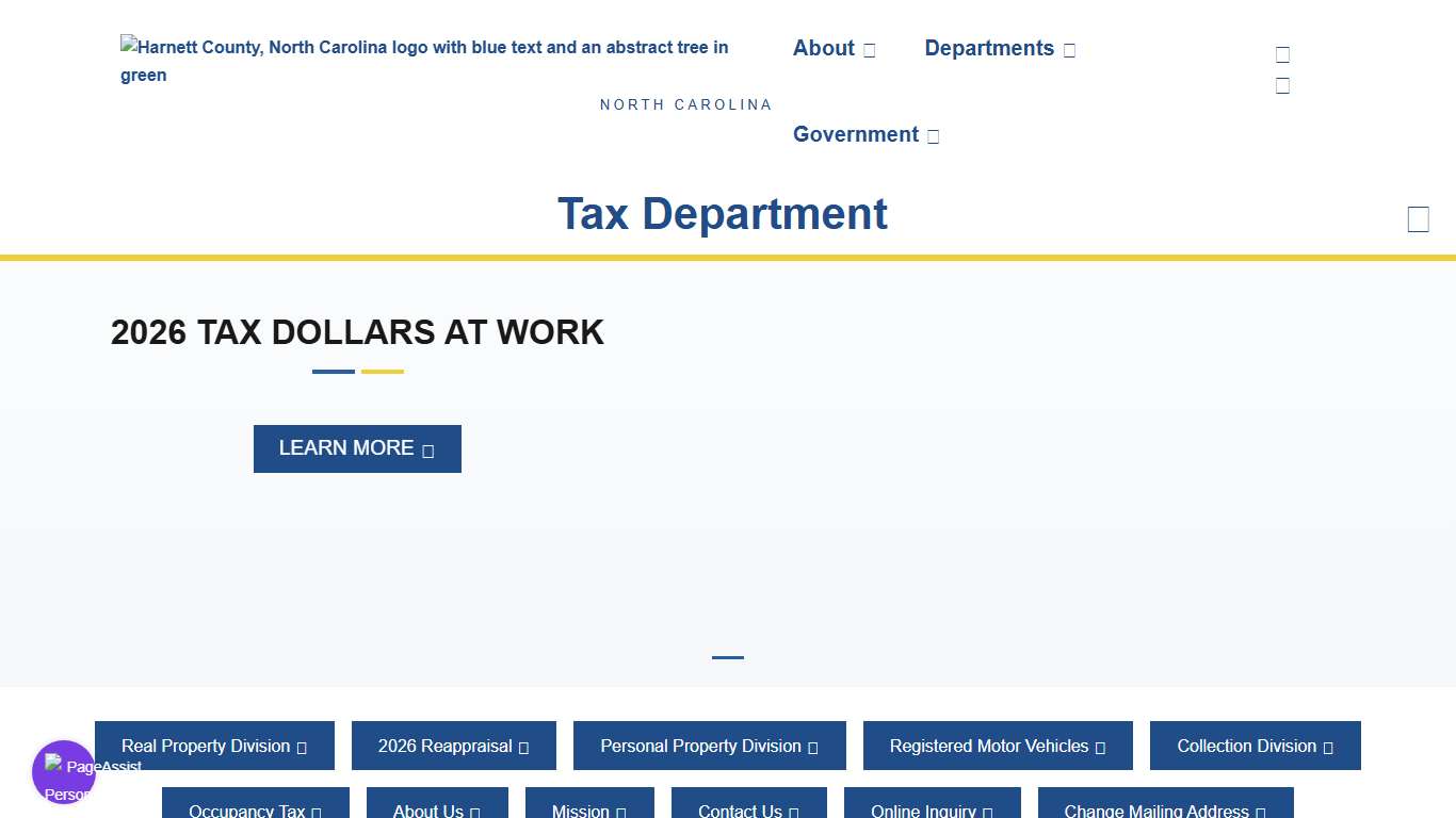 Tax Department: Welcome